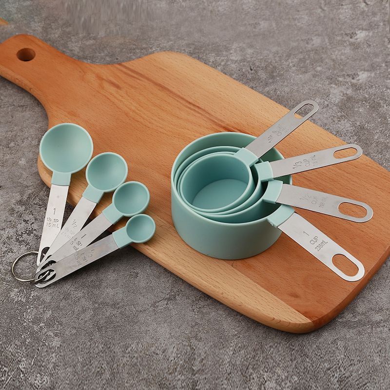 Kitchen Q - 8PCS Measuring Cups Spoons Set For
