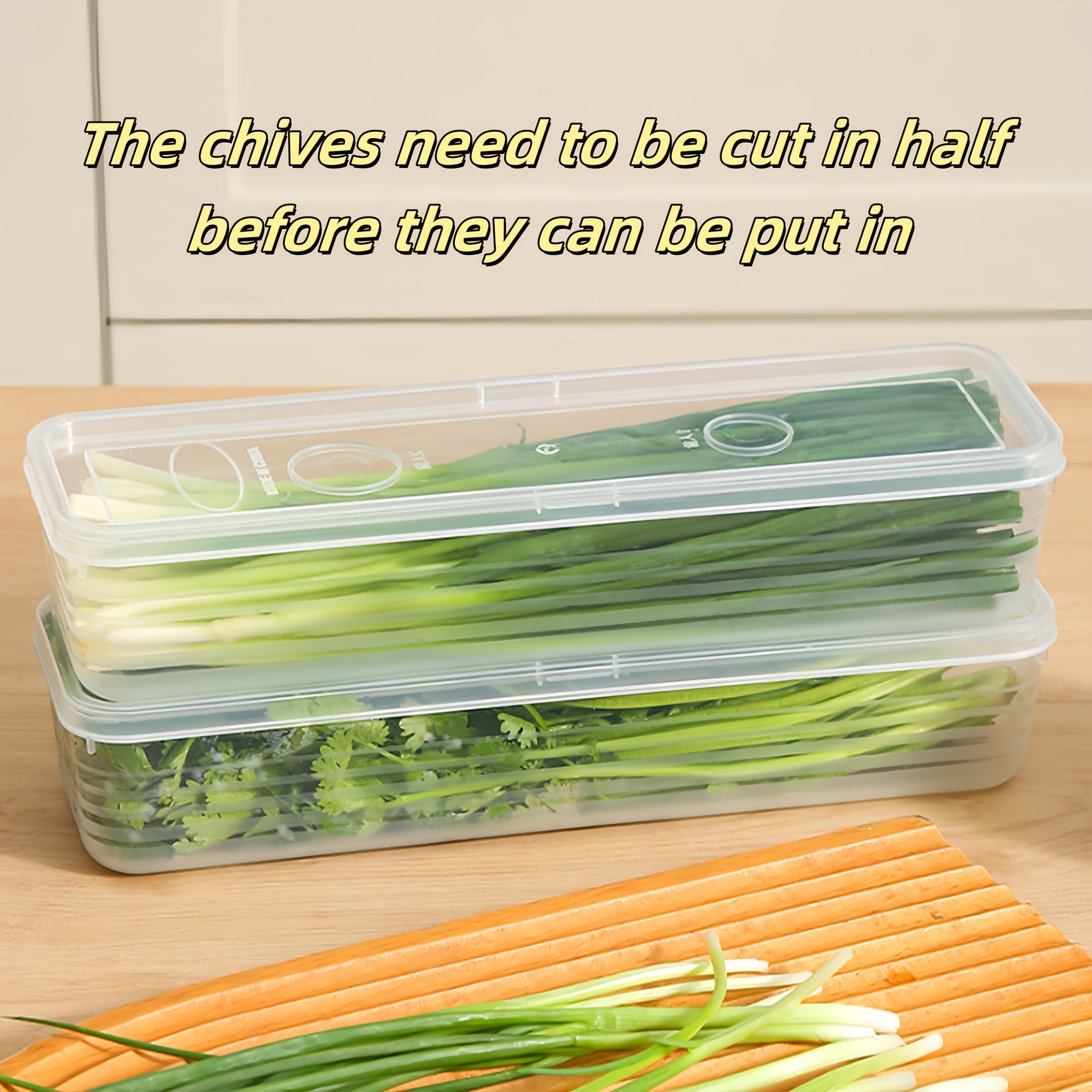 Kitchen Baking Tins - 2/4/6pcs Food Vegetable Storage Containers -