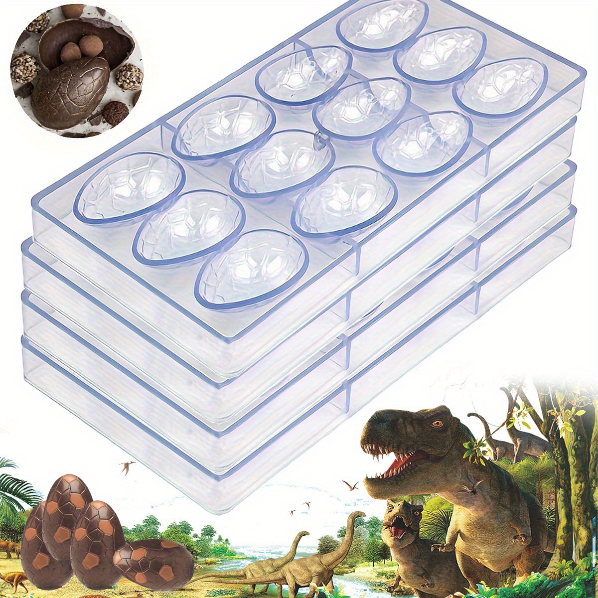 Baking Kitchen Diy - 1PC 12-Hole Egg Styles Transparent Plastic
