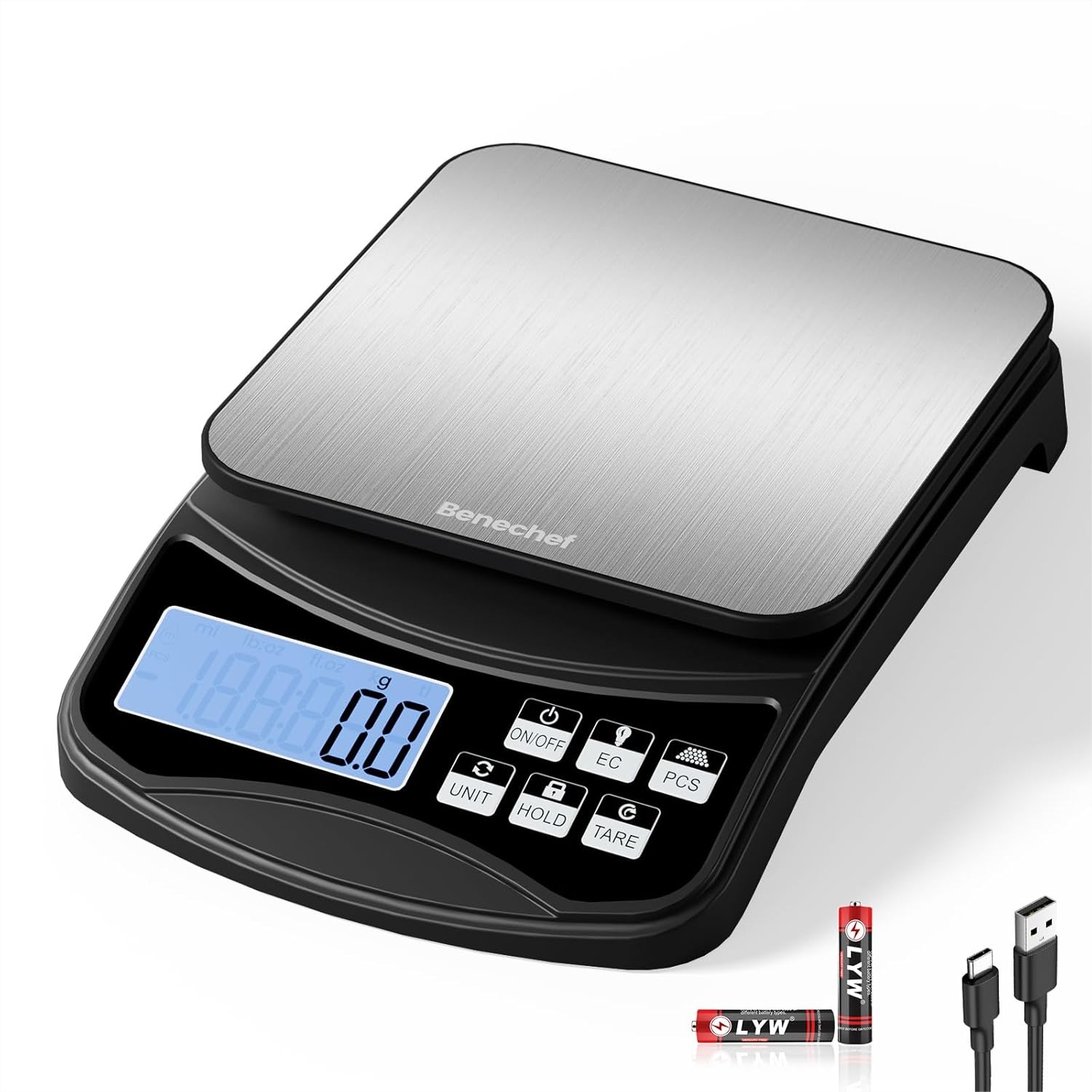 Kitchen Baking Unit - Digital Kitchen Scale with Large LCD