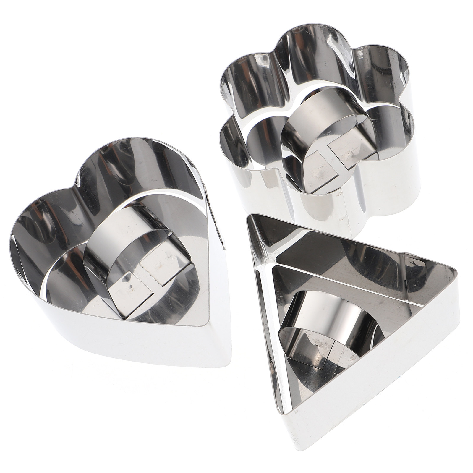 Baking Kitchen Diy - 3Sets Stainless Steel Cookie Molds Biscuit