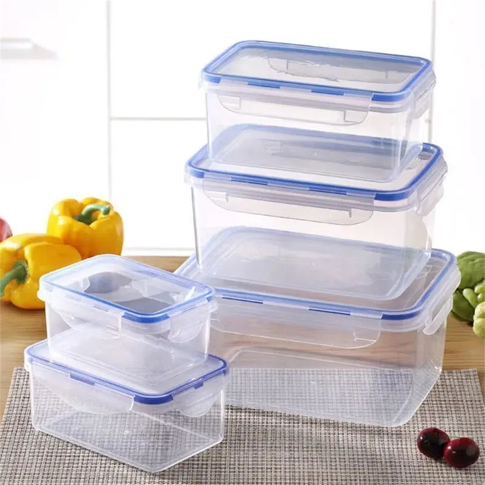 Kitchen Baking Tins - 1/4pack Food Storage Containers Transparent Kitchen