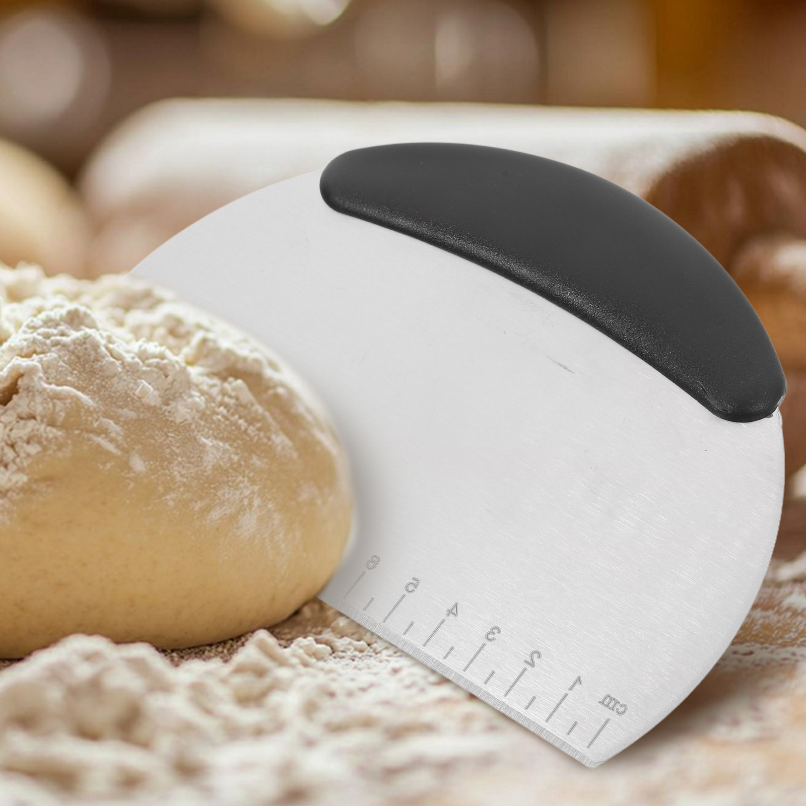 Bench Scraper Dough - Dough Cutter Tool Stainless Steel Bench