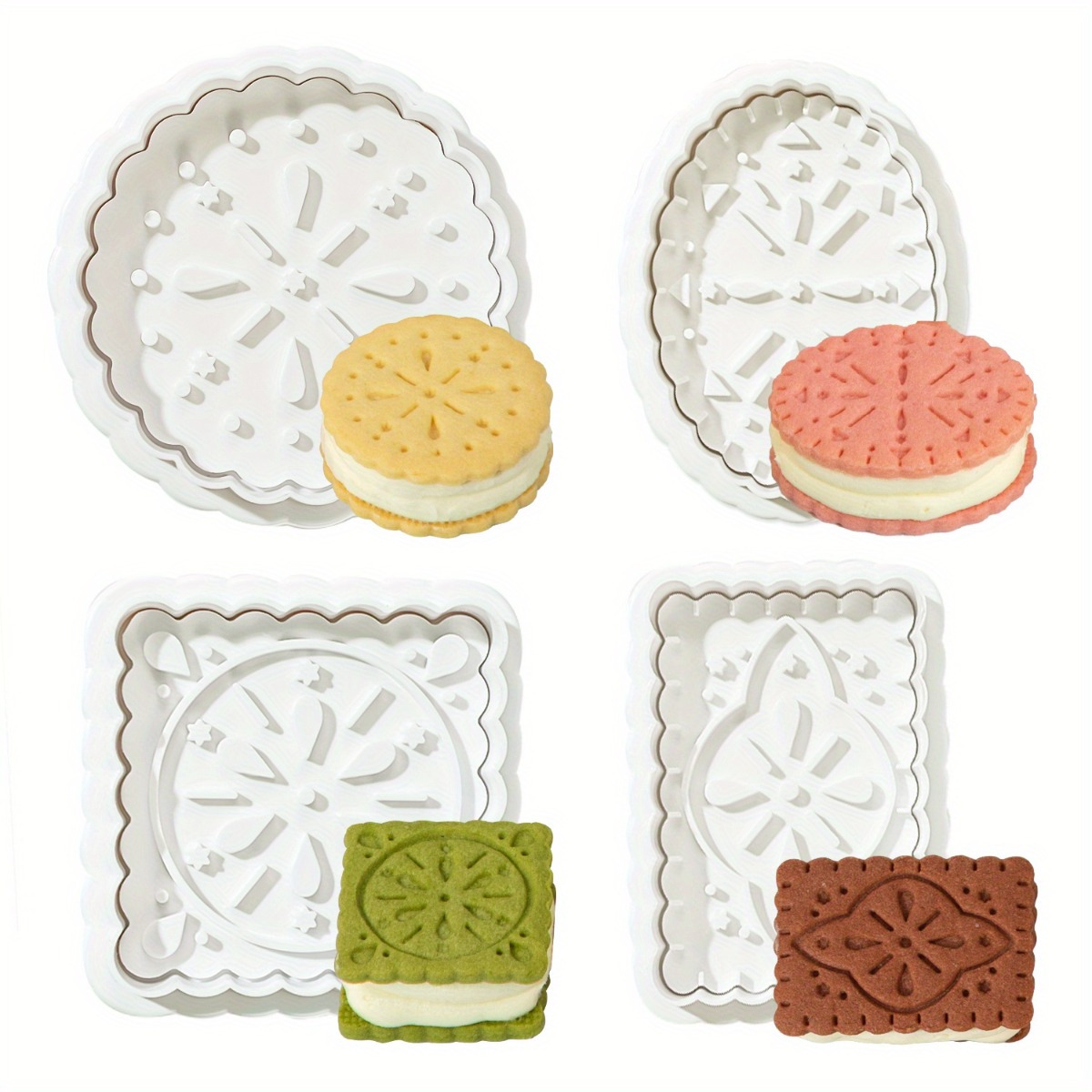 Kitchen Baking Cookies - Cookie Mold Press Type Sandwich Cookie