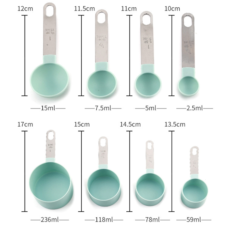 8PCS Measuring Cups Spoons Set - огляд і ціна Kitchen Q