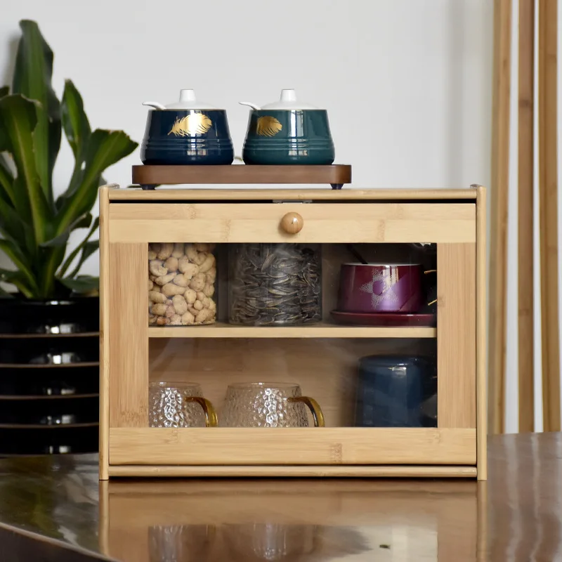 Bamboo Bread Box Storage Box D - огляд і ціна Kitchen Zain