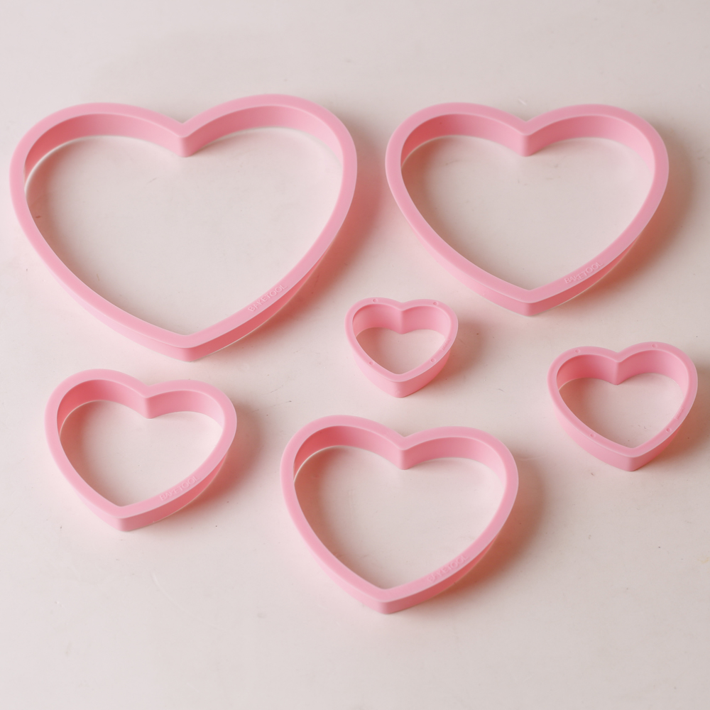 1set/3sets Pink Heart Star Flo - огляд і ціна Kitchen Baking Cookies