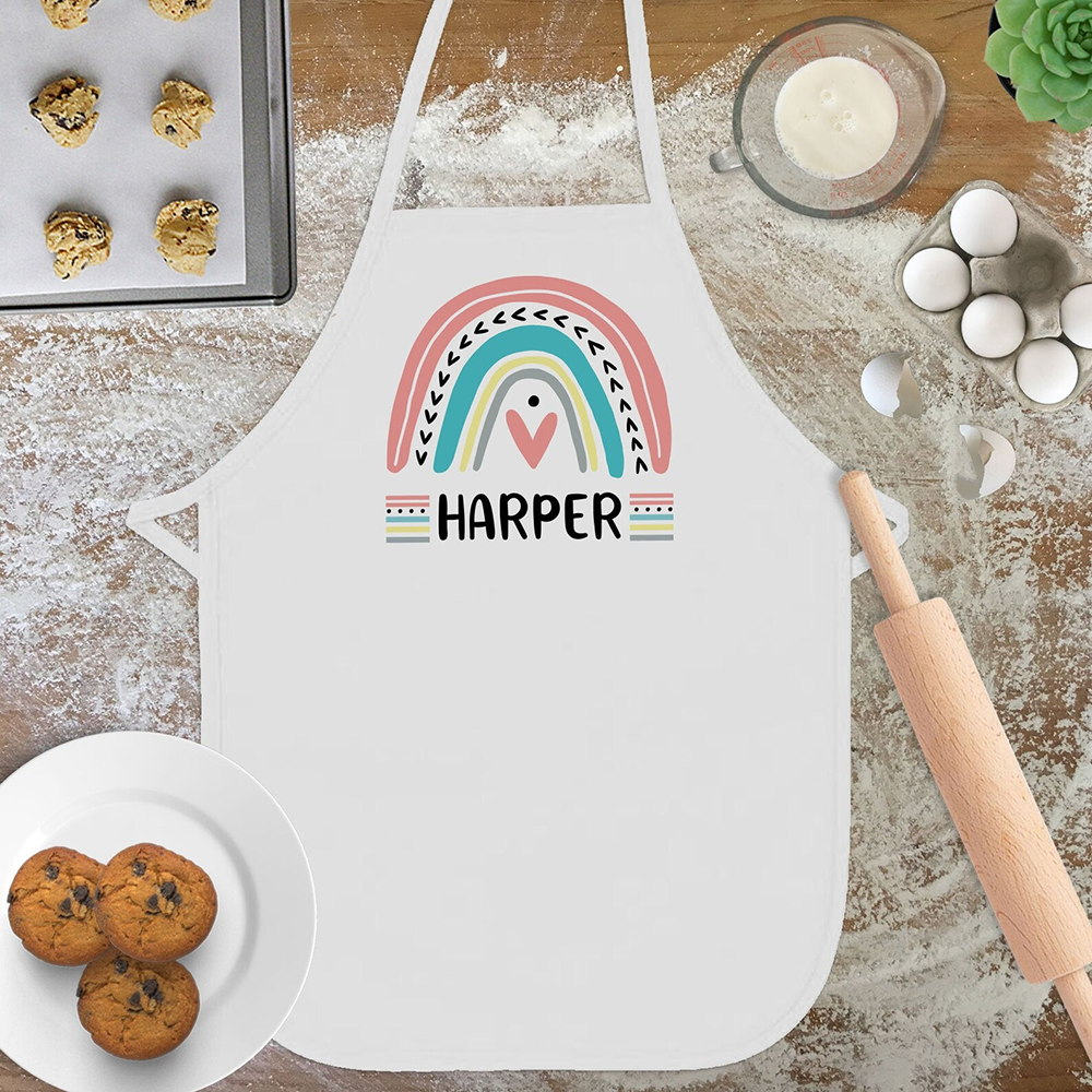 Personalized Rainbow Apron for - огляд і ціна Baking Kitchen Kids