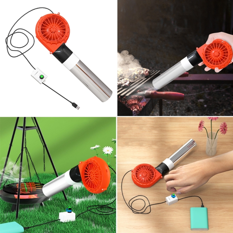 Portable BBQ Fan Air Blower Ha - огляд і ціна Kitchen Robot Baking