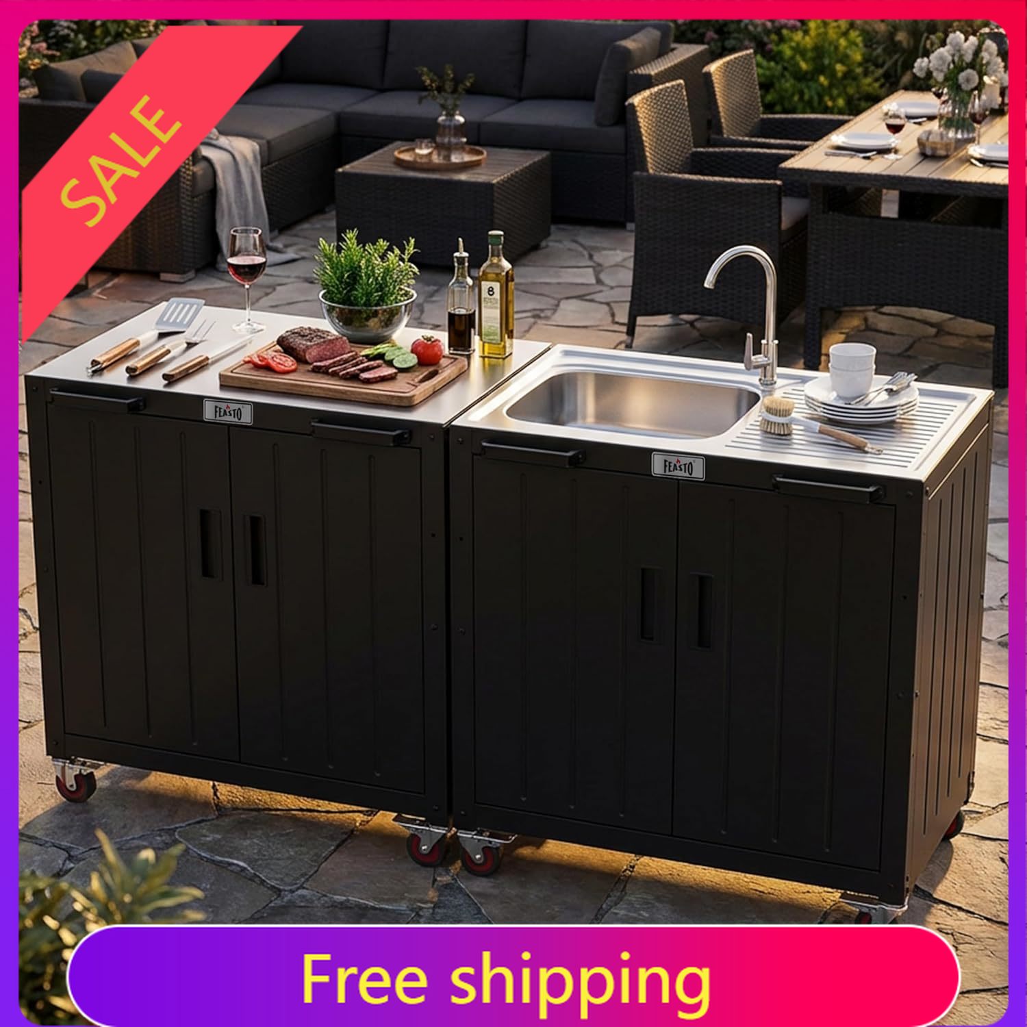 Outdoor Kitchen Island with St - огляд і ціна Kitchen Q