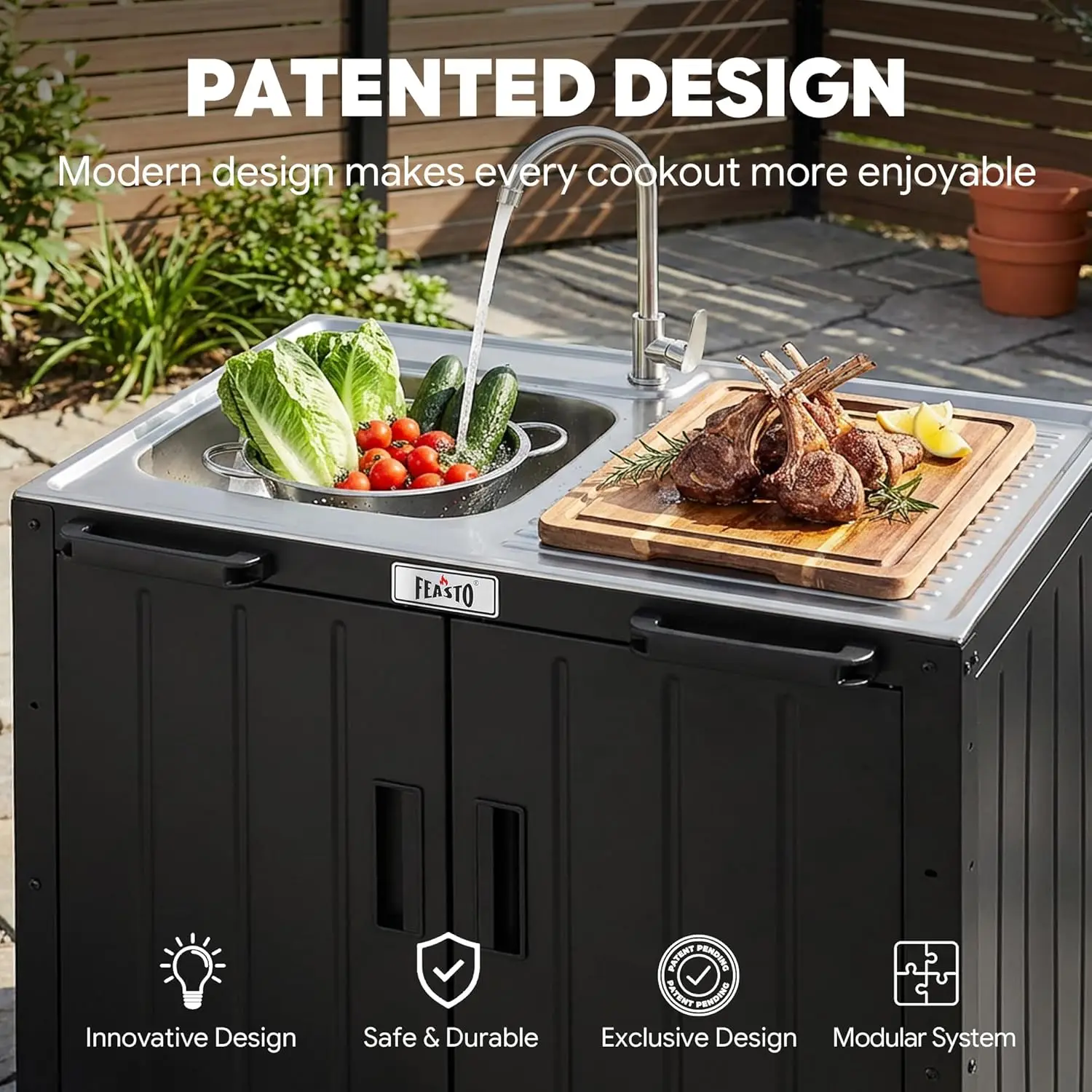 Outdoor Kitchen Island with St - огляд і ціна Kitchen Q
