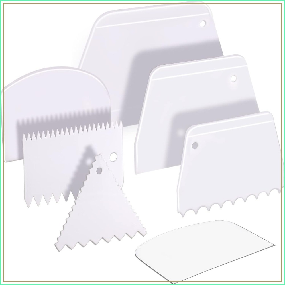 7 Pcs Cake Scraper Set - Dough - огляд і ціна Bench Scraper Dough