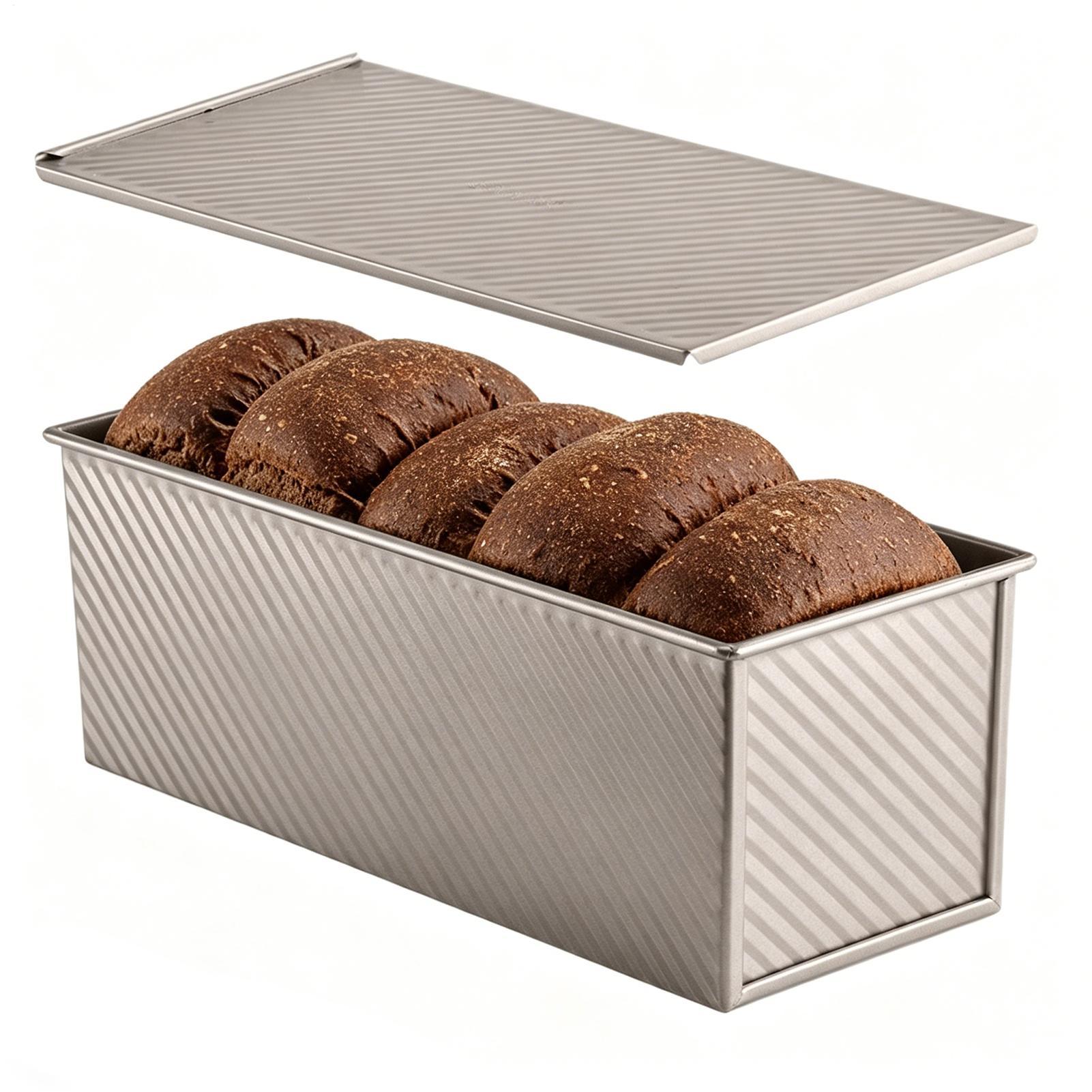 Loaf Pan With Lid Corrugated C - огляд і ціна Kitchen Baking Tins