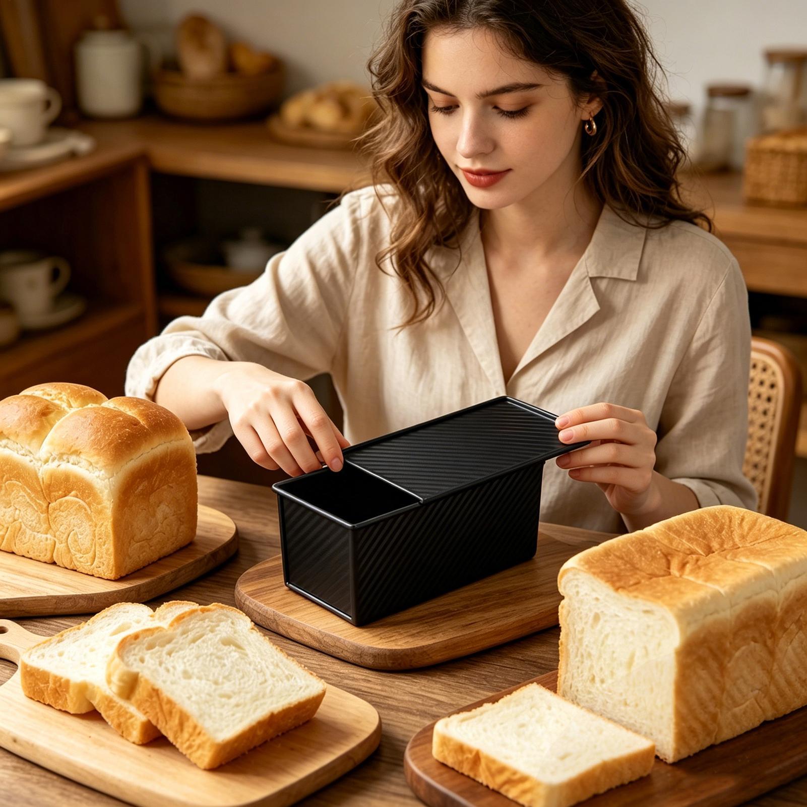 Loaf Pan With Lid Corrugated C - огляд і ціна Kitchen Baking Tins