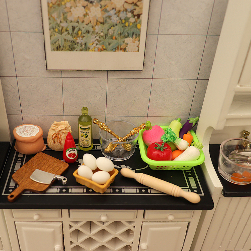 1/12 Dollhouse Miniature Kitch - огляд і ціна Baking In Kitchen