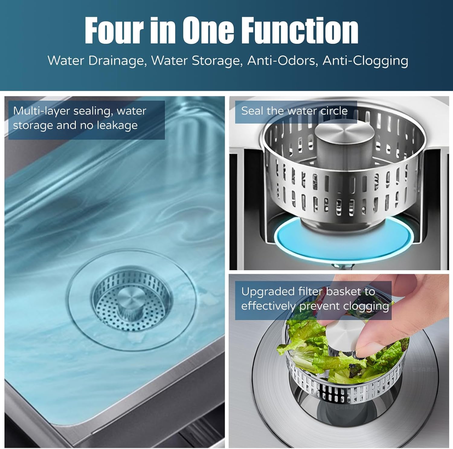 Kitchen Sink Drain Strainer, 4 - огляд і ціна Kitchen Up