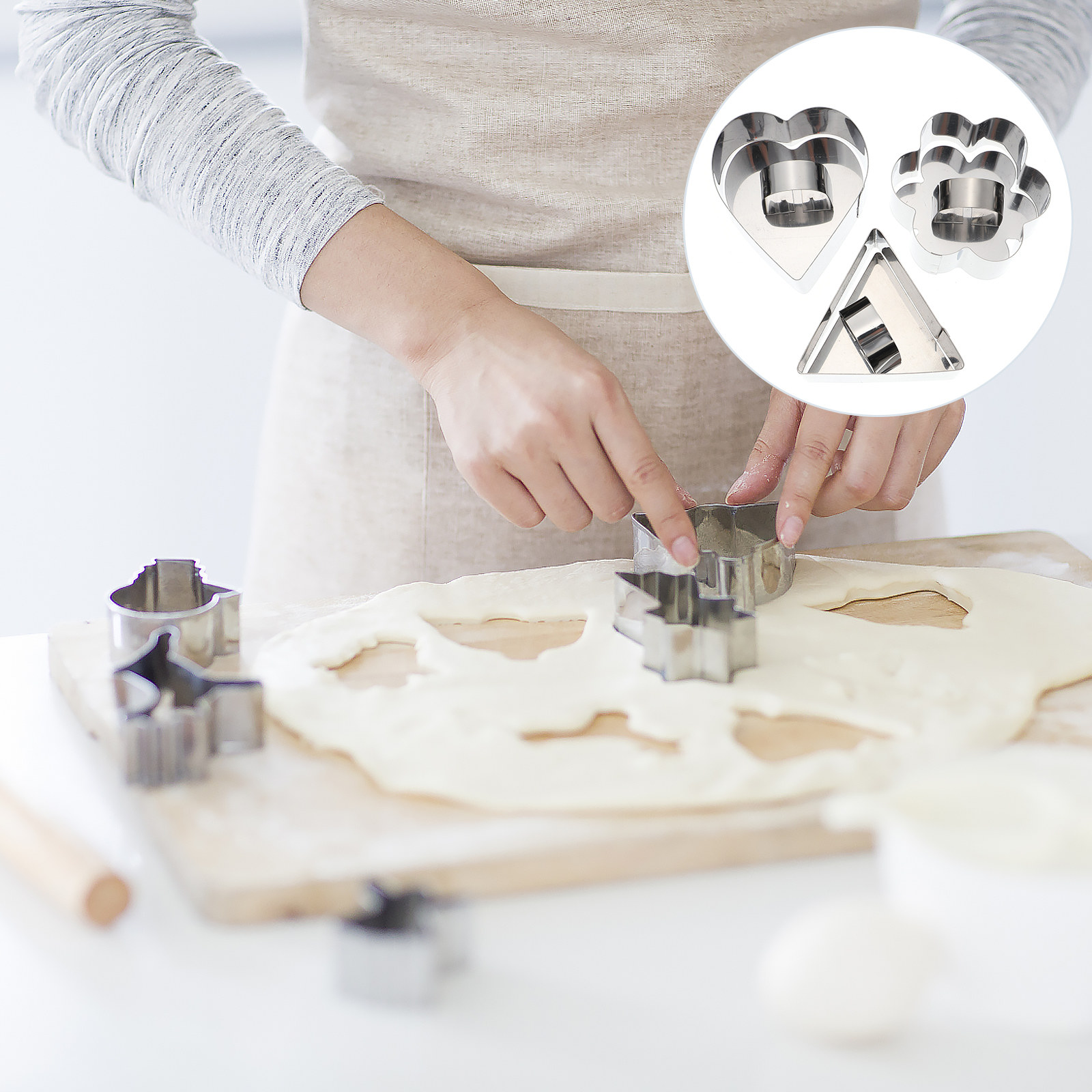 3Sets Stainless Steel Cookie M - огляд і ціна Baking Kitchen Diy