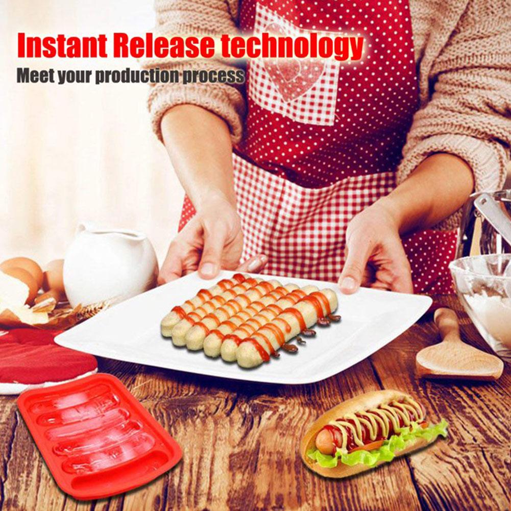 6-Cavity Silicone Sausage Make - огляд і ціна Baking Kitchen Kids