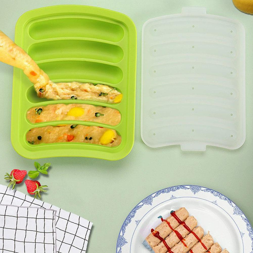 6-Cavity Silicone Sausage Make - огляд і ціна Baking Kitchen Kids