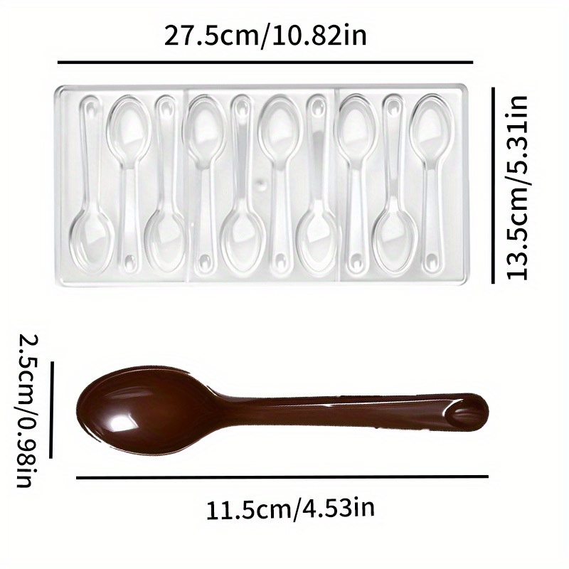 1PC Spoon Shaped Chocolate Mol - огляд і ціна Baking Kitchen Diy