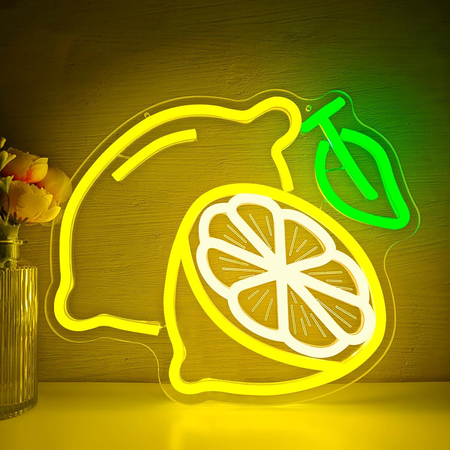 Lemon Neon Sign Dimmable LED L - огляд і ціна Kitchen Up