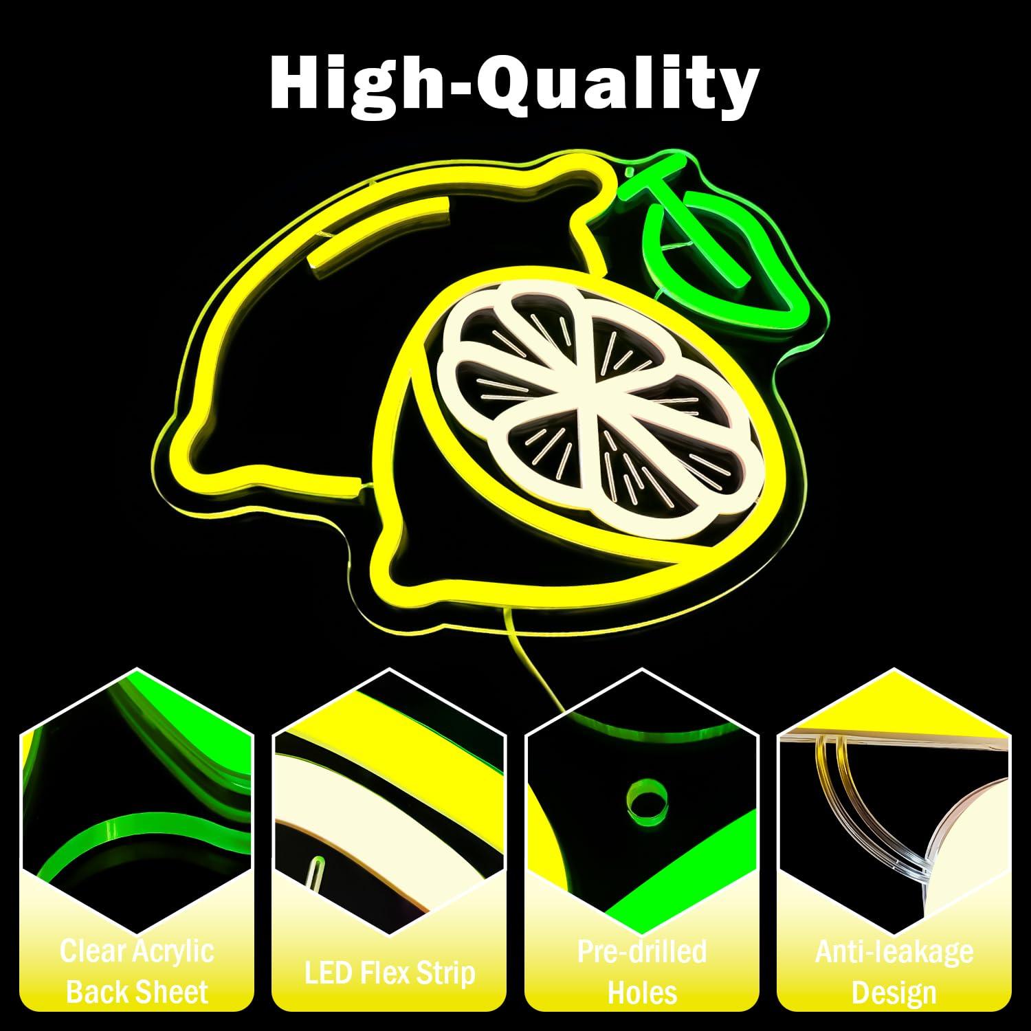 Lemon Neon Sign Dimmable LED L - огляд і ціна Kitchen Up