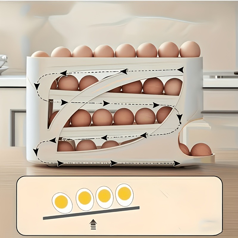 1Pcs Auto Rolling Egg Dispense - огляд і ціна Kitchen Baking Tins