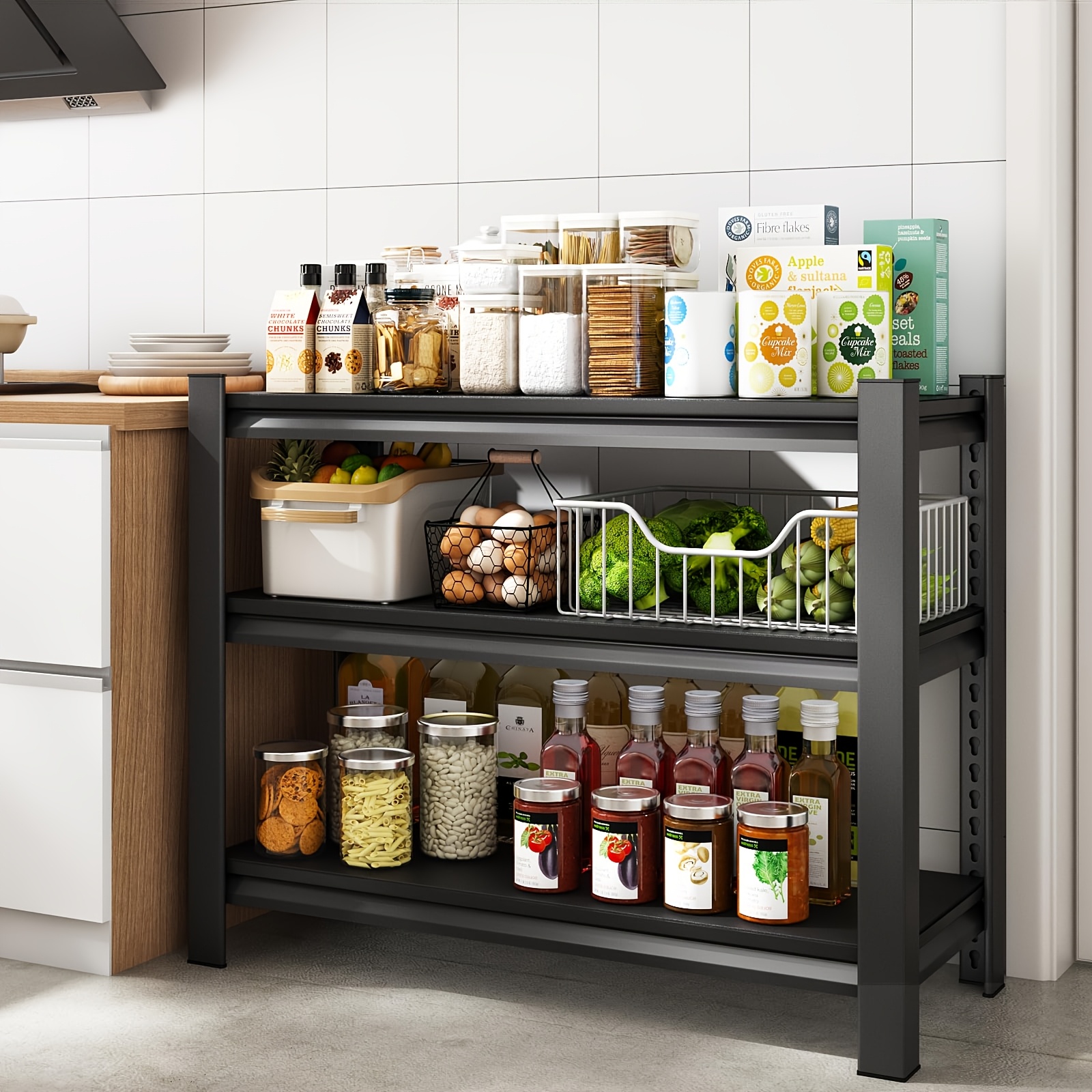 3-Tier Storage Shelving Unit,  - огляд і ціна Kitchen Baking Unit