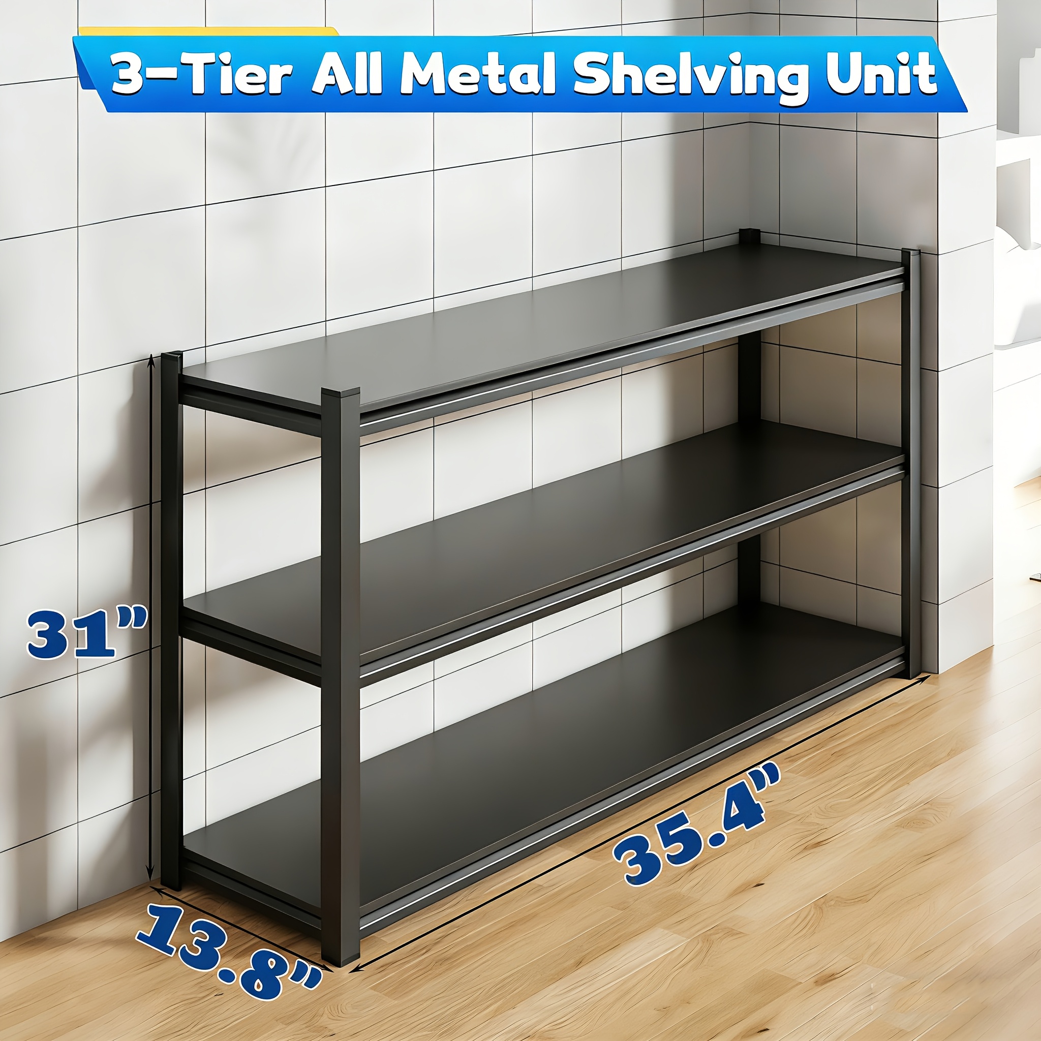 3-Tier Storage Shelving Unit,  - огляд і ціна Kitchen Baking Unit