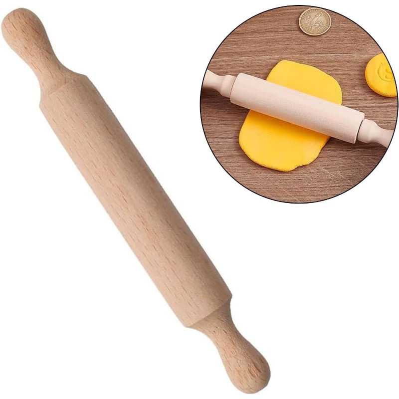 Wooden Mini Rolling Pin for Ki - огляд і ціна Baking Kitchen Kids