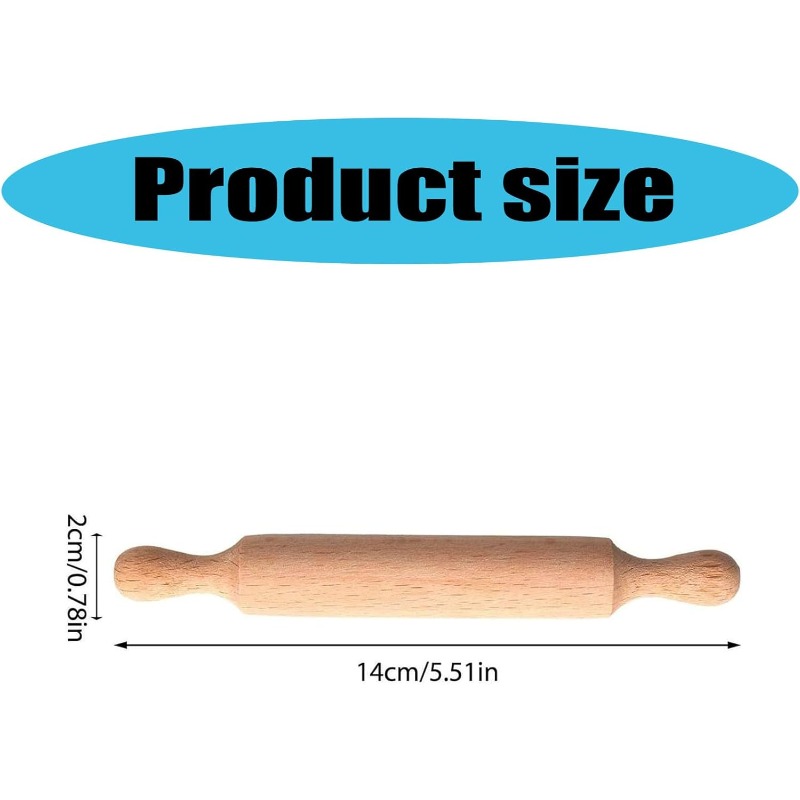 Wooden Mini Rolling Pin for Ki - огляд і ціна Baking Kitchen Kids