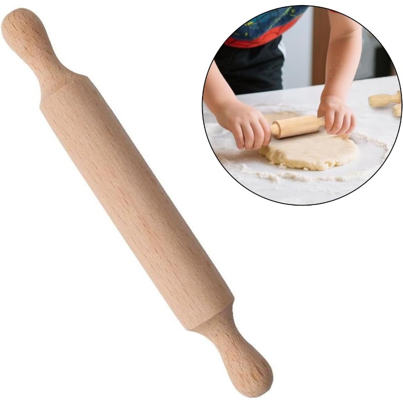 Wooden Mini Rolling Pin for Ki - огляд і ціна Baking Kitchen Kids