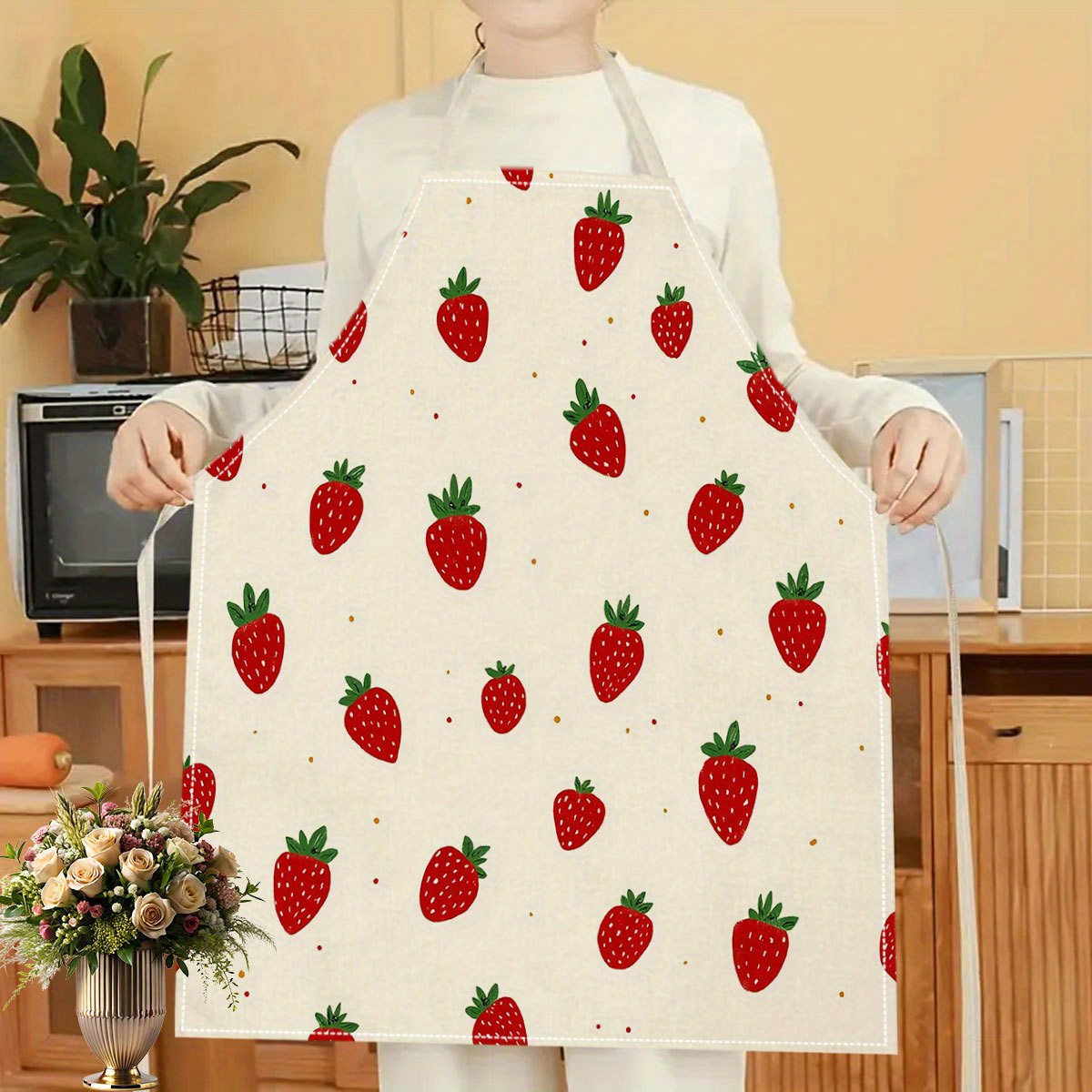 1pc Strawberry Apron Fruit Pat - огляд і ціна Baking Kitchen Kids