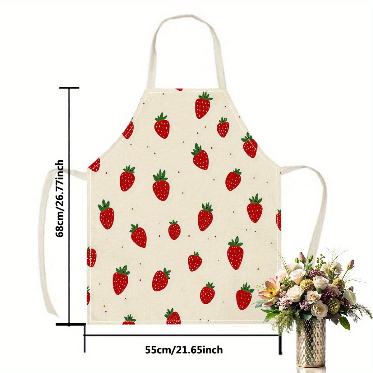 1pc Strawberry Apron Fruit Pat - огляд і ціна Baking Kitchen Kids