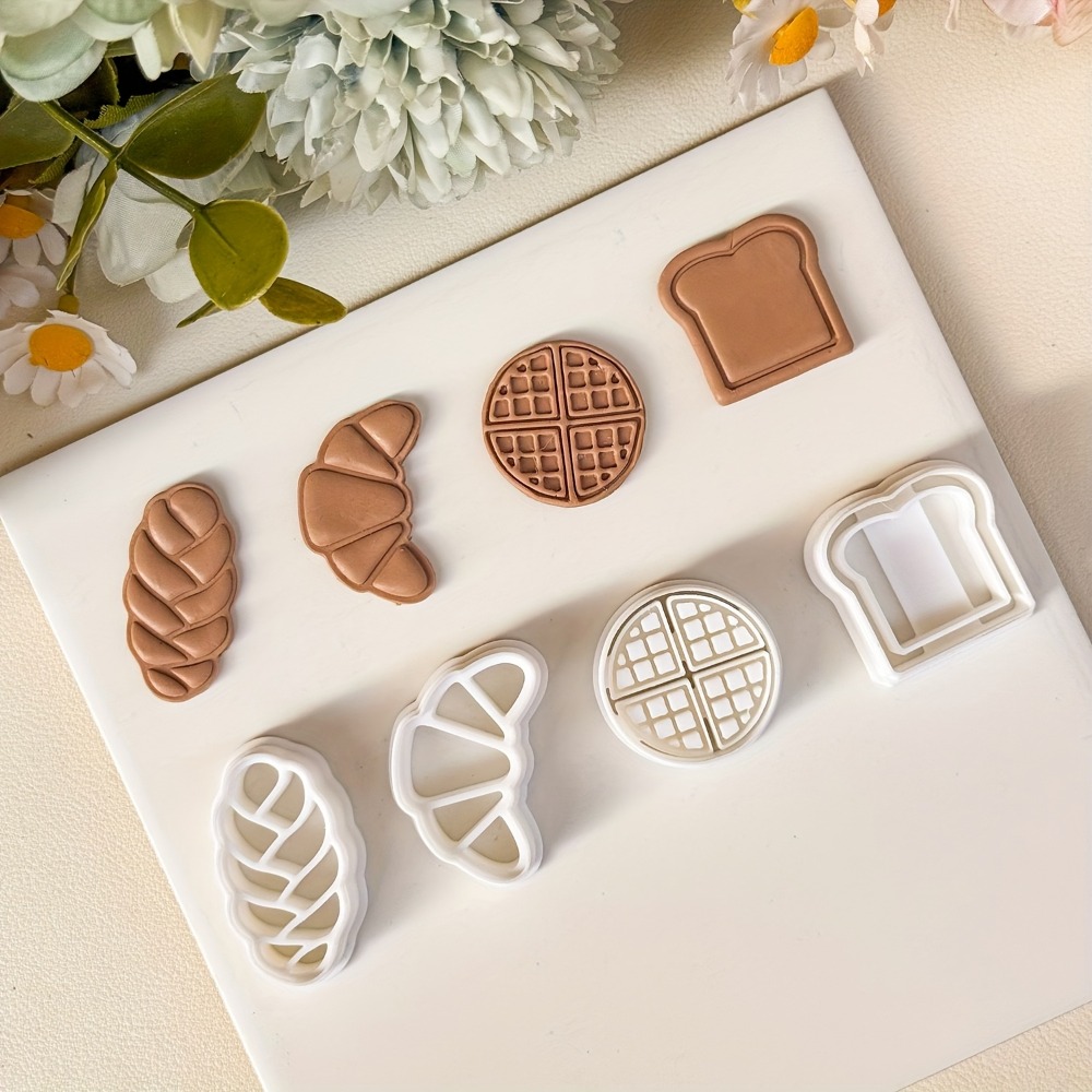 4Pcs Bread Themed Cookie Cutte - огляд і ціна Kitchen Baking Cookies