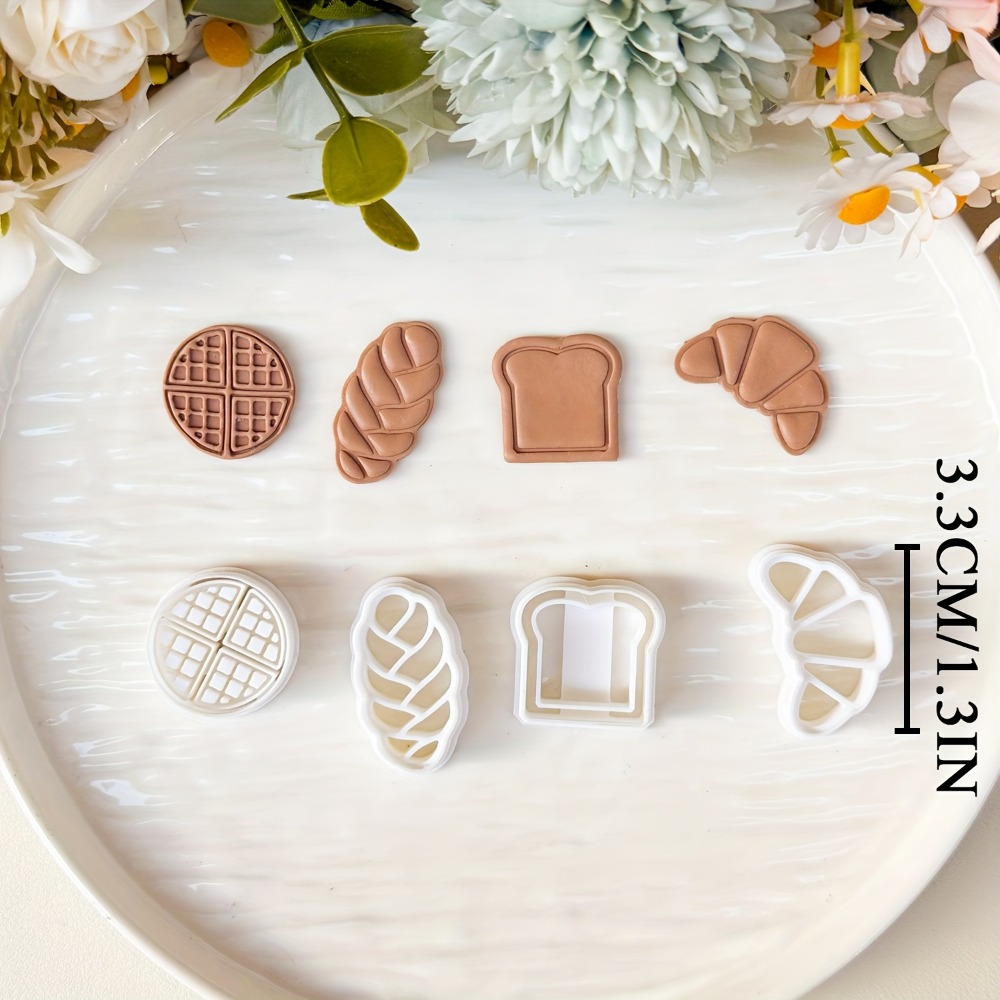 4Pcs Bread Themed Cookie Cutte - огляд і ціна Kitchen Baking Cookies