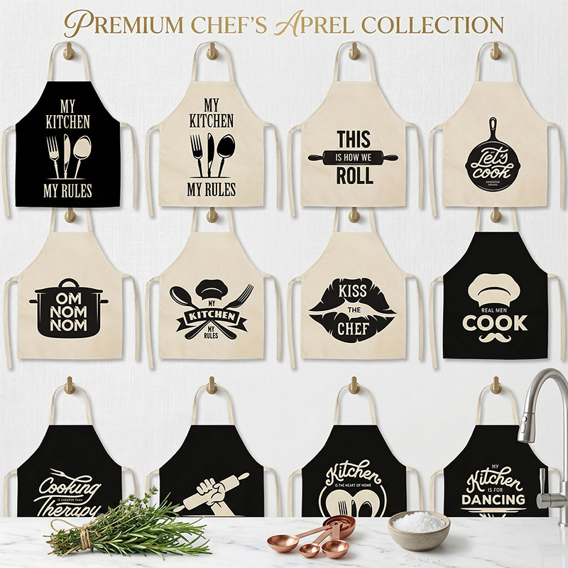 Funny Quote Letter Print Apron - огляд і ціна Kitchen Baking Quotes