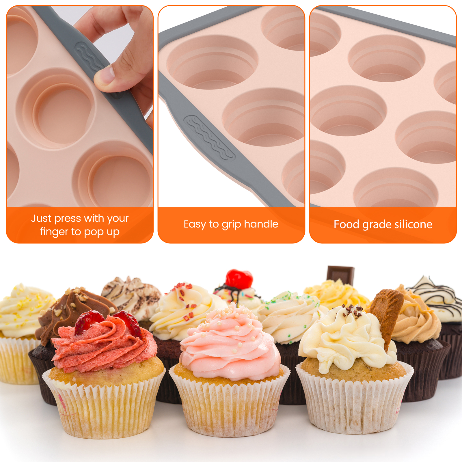 2/3Pcs Silicone Cake Mold 6/12 - огляд і ціна Kitchen Baking Tins