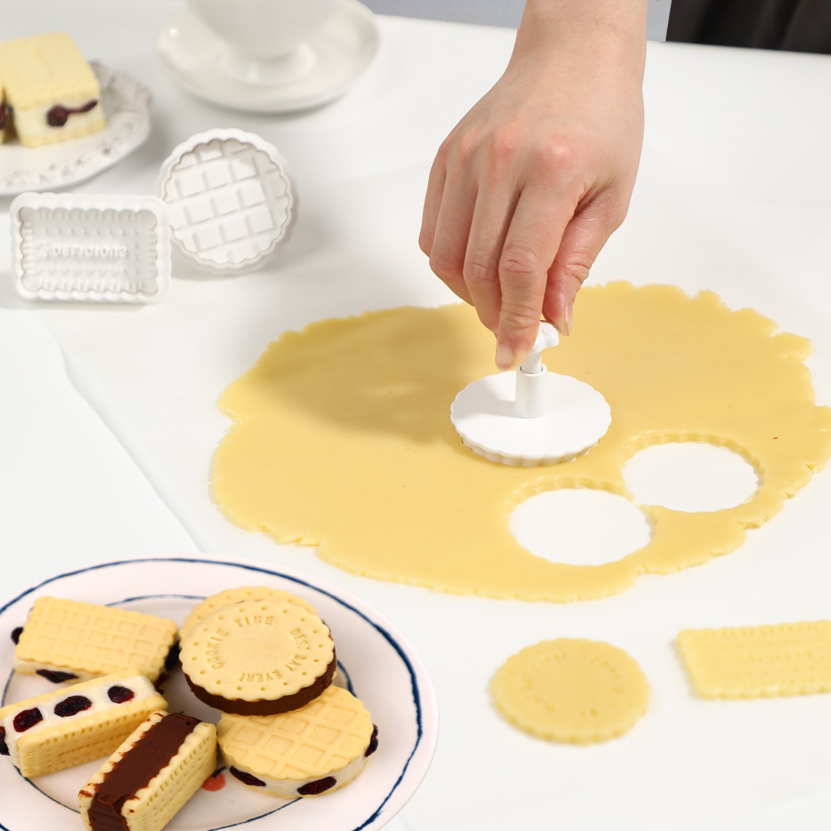 Cookie Mold Press Type Sandwic - огляд і ціна Kitchen Baking Cookies