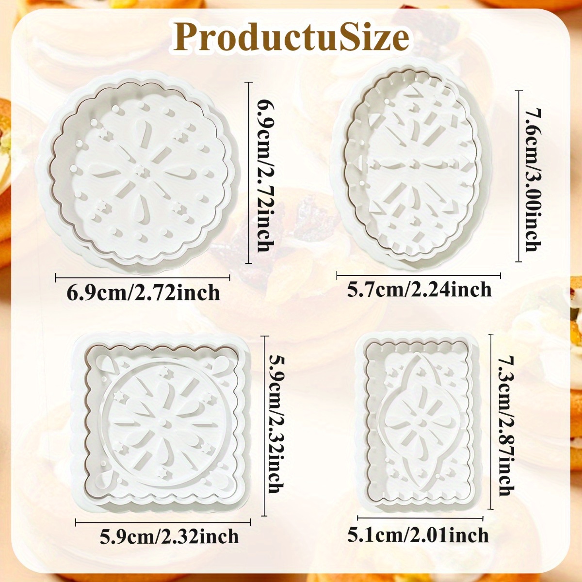Cookie Mold Press Type Sandwic - огляд і ціна Kitchen Baking Cookies