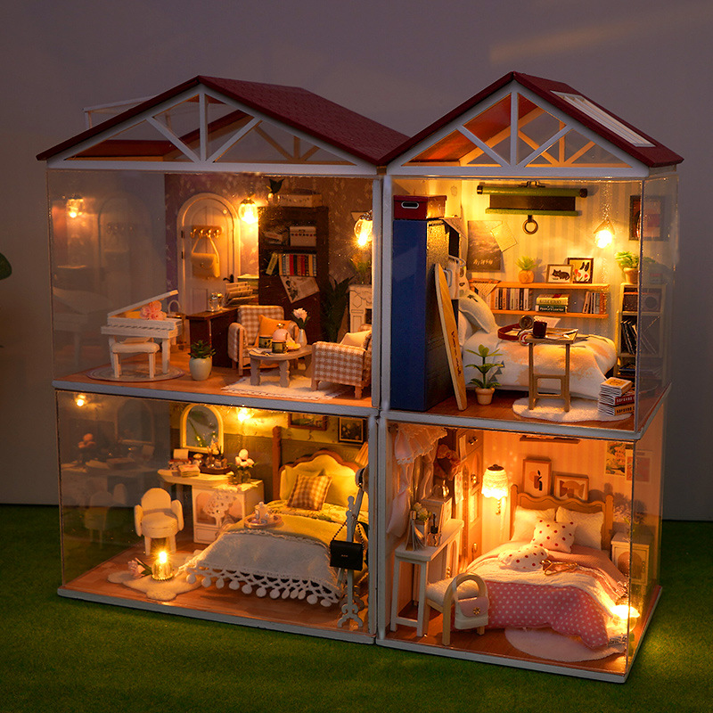 DIY Wooden Dollhouse Mini Bedr - огляд і ціна Kitchen Q