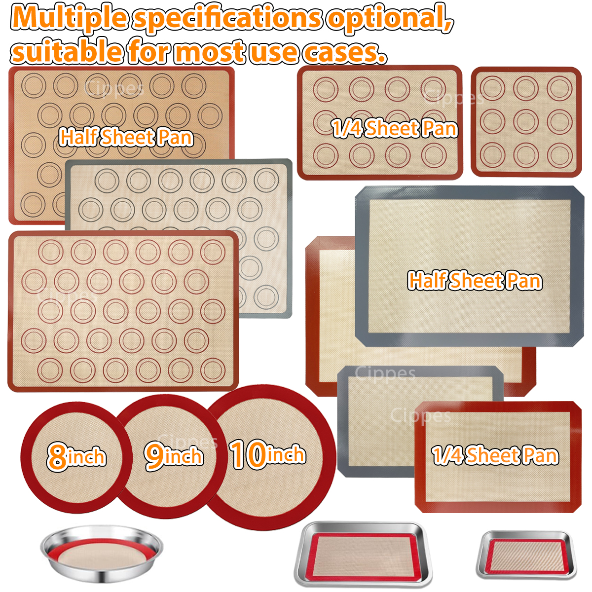 1/2PCS Silicone Baking Mats fo - огляд і ціна Super Kitchen Baking Mat