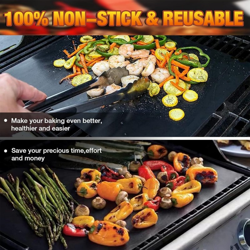 2/1PC Non-stick BBQ Grill Mat  - огляд і ціна Super Kitchen Baking Mat