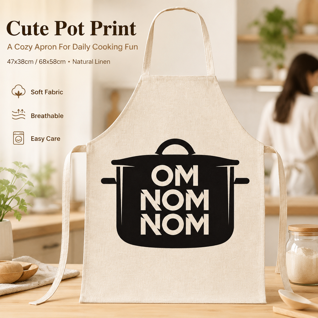 Funny Quote Letter Print Linen - огляд і ціна Kitchen Baking Quotes